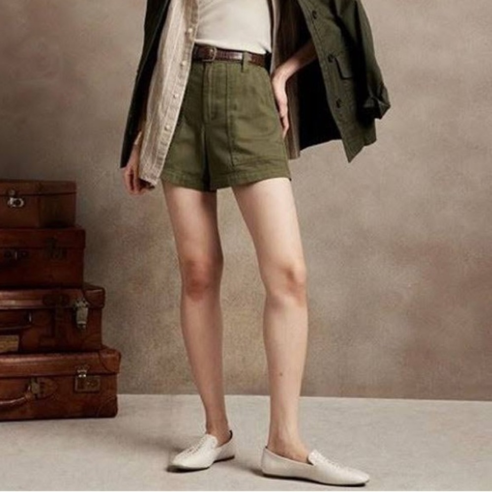 Banana Republic Tie Waist Utility Short